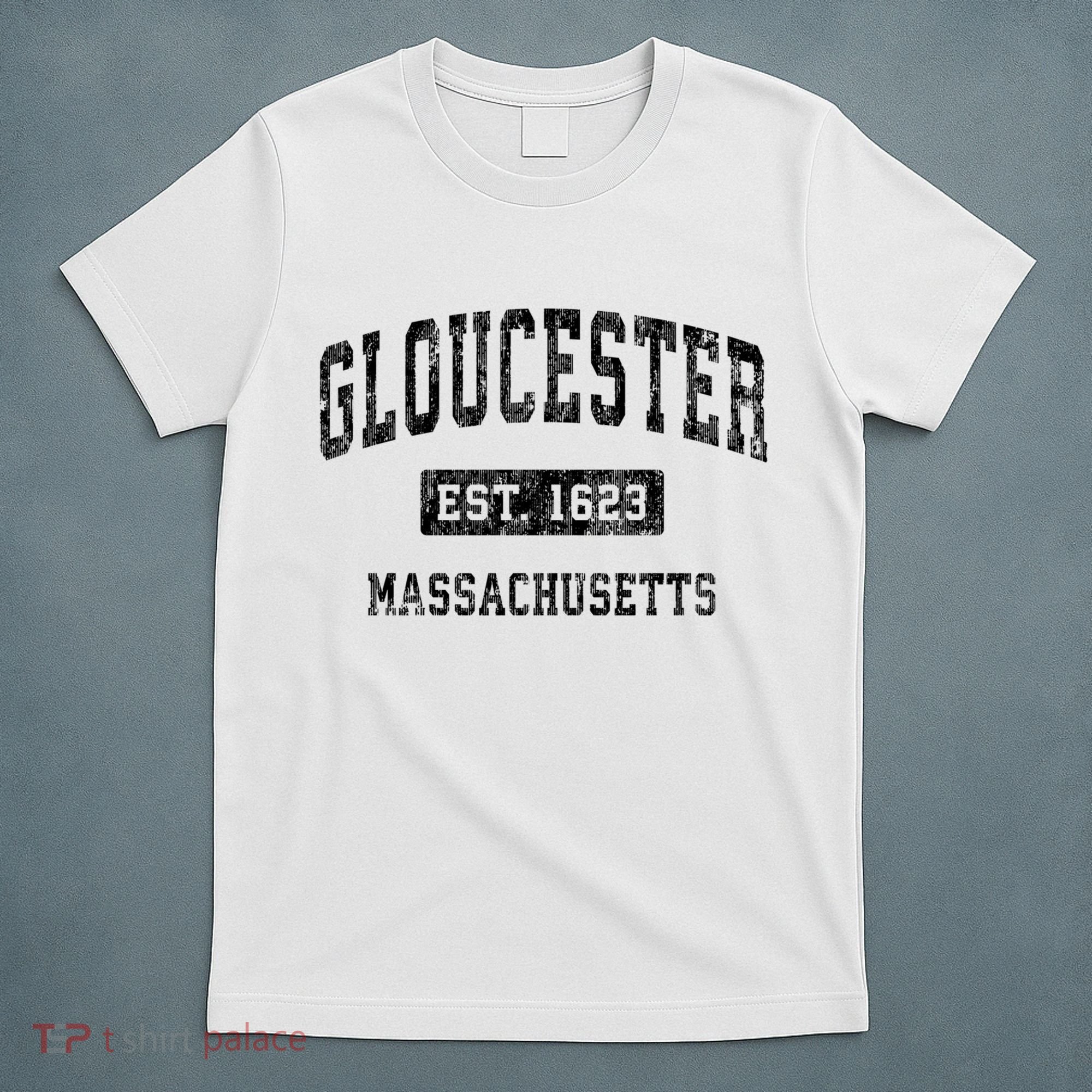 Gloucester Massachusetts Ma Vintage Established Sports T-Shirt