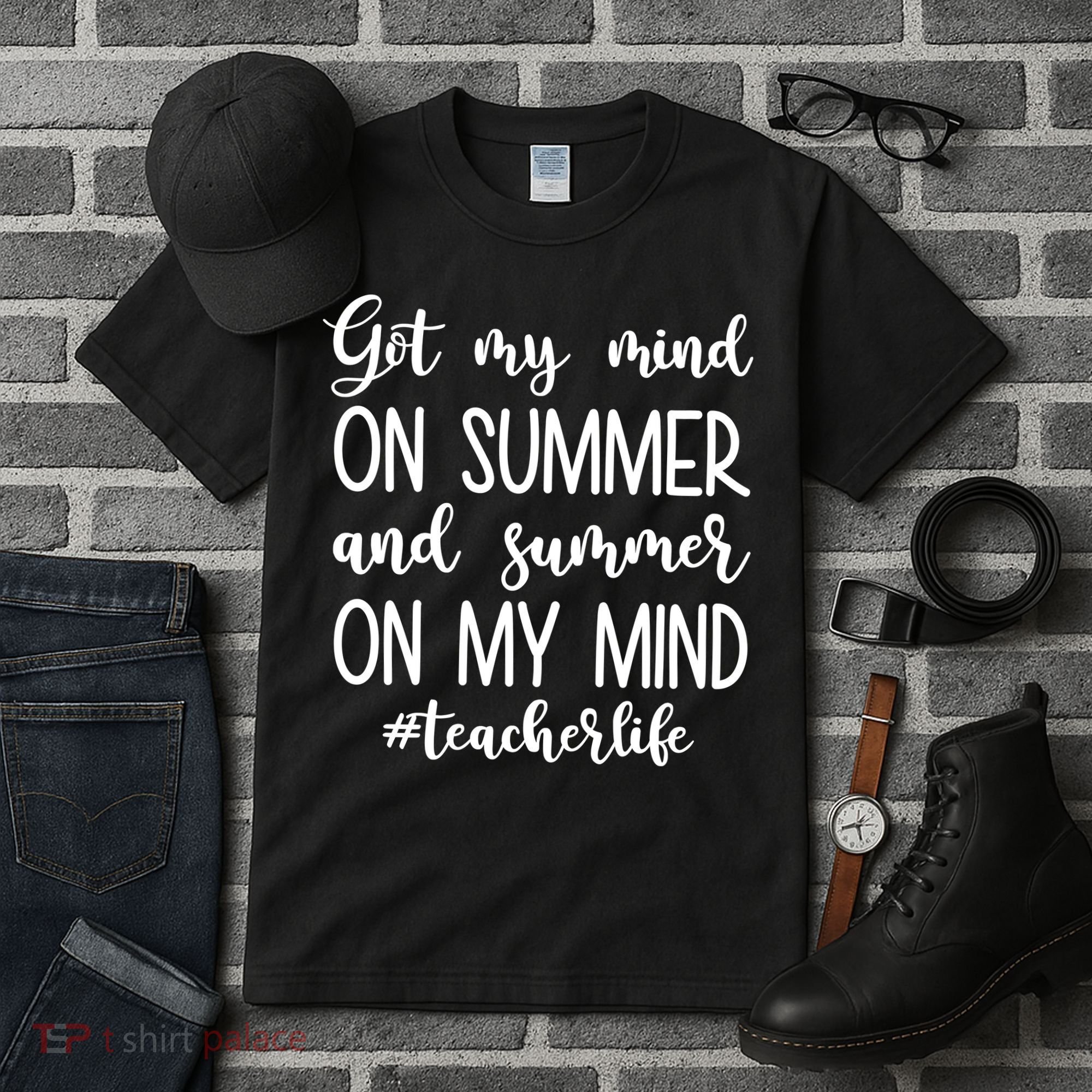 Got My Mind On Summer Teacher Life Tall T-Shirt