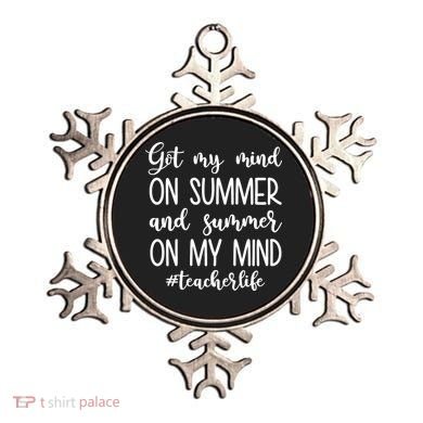 Got My Mind On Summer Teacher Life Ornament