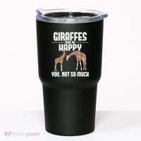 Giraffes Make Me Happy Safari Zoo Animal Lover Giraffe Tumbler thumb 0