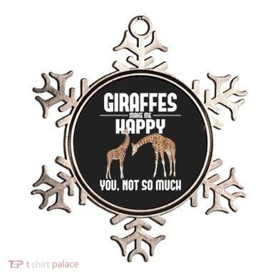 Giraffes Make Me Happy Safari Zoo Animal Lover Giraffe Ornament