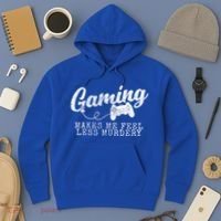 Gaming Makes Me Feel Less Murdery Funny Hoodie thumb 3