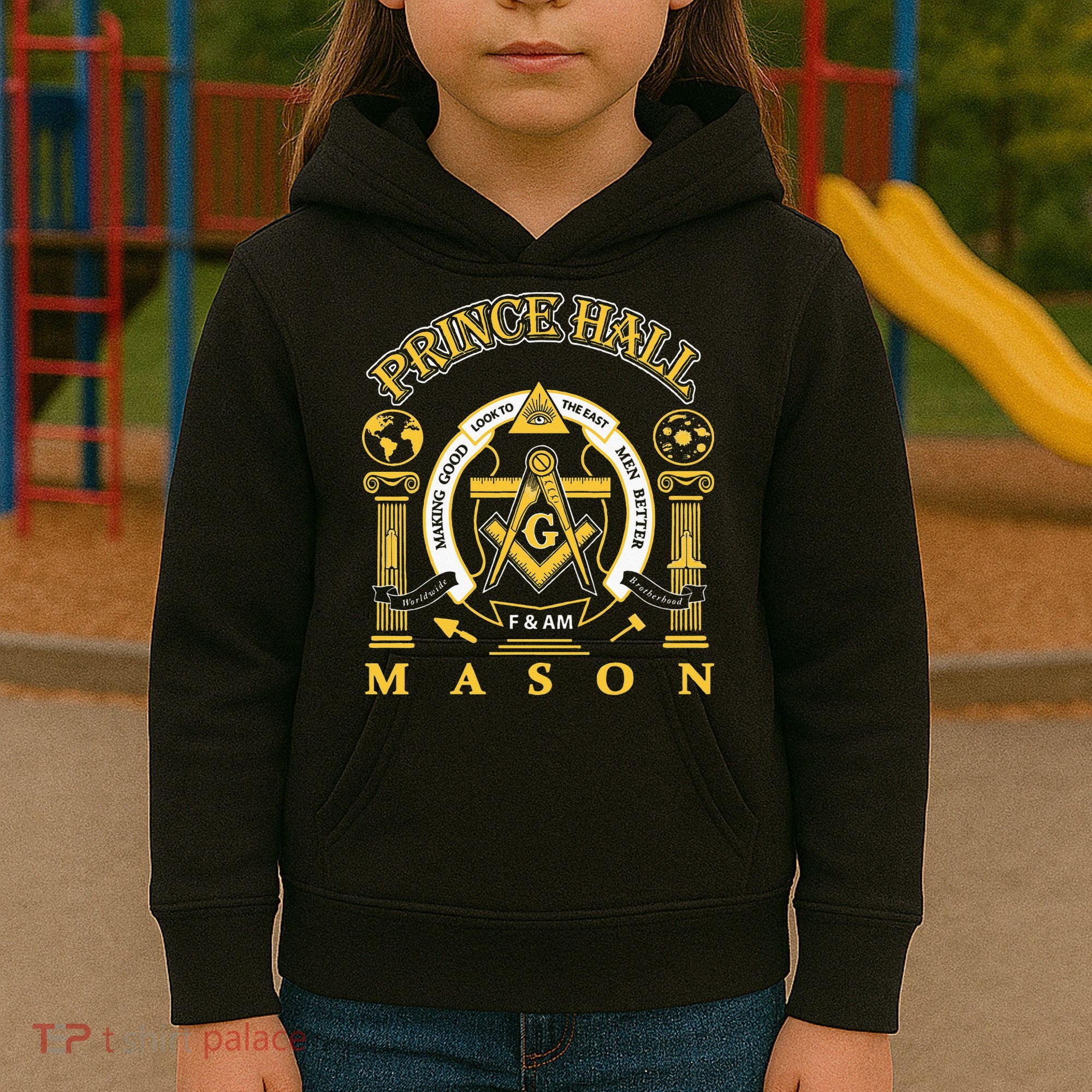 Greats Mason Masonic Prince Hall Masons Presidents Day Gift Kids Hoodie