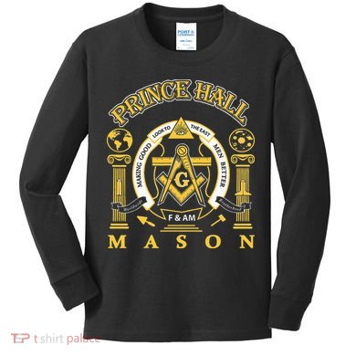 Greats Mason Masonic Prince Hall Masons Presidents Day Gift Kids Long Sleeve Shirt