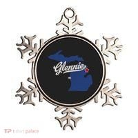 Glennie Michigan MI Map Ornament thumb 0