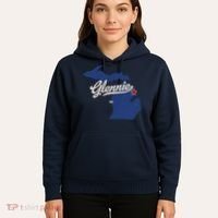 Glennie Michigan MI Map Hoodie thumb 5