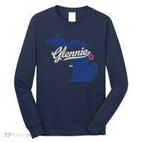 Glennie Michigan MI Map Long Sleeve Shirt thumb 0