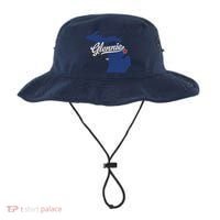 Glennie Michigan MI Map Bucket Hat thumb 0