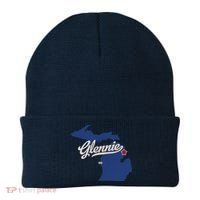 Glennie Michigan MI Map Beanie thumb 0