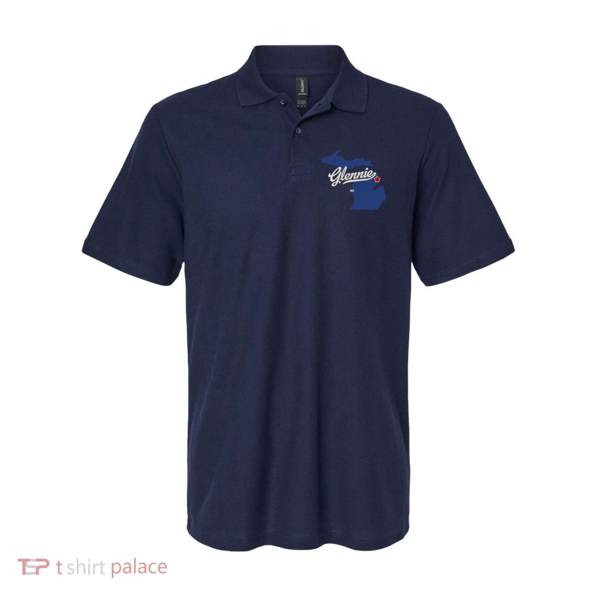 Glennie Michigan MI Map Polo