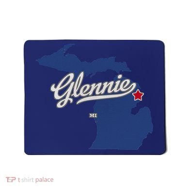 Glennie Michigan MI Map Mousepad