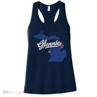 Glennie Michigan MI Map Women's Tank Top thumb 0