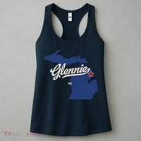 Glennie Michigan MI Map Women's Tank Top thumb 3