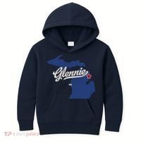 Glennie Michigan MI Map Kids Hoodie thumb 0