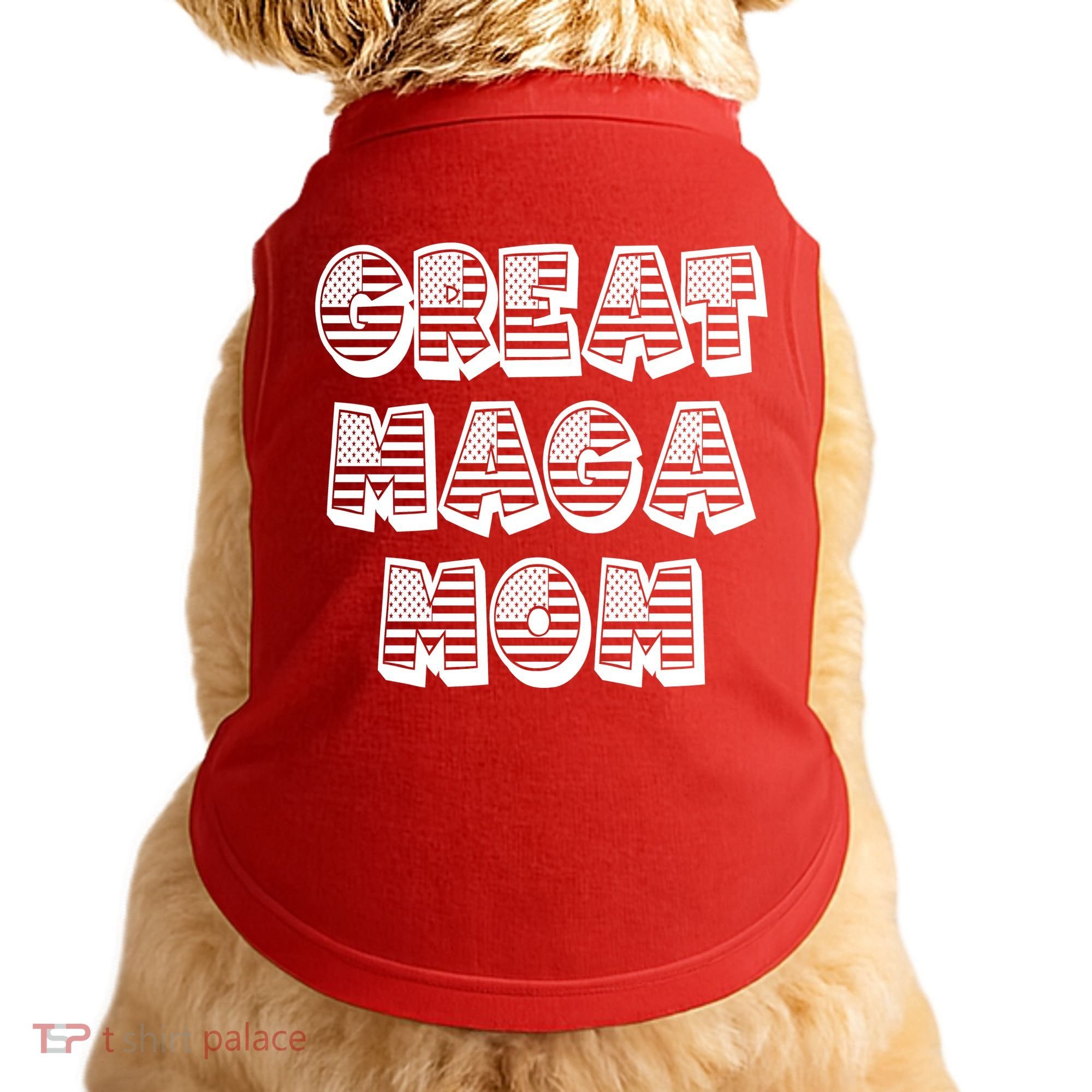 Great MAGA MOM Donald Trump Supporter Mother Gift Doggie Tank