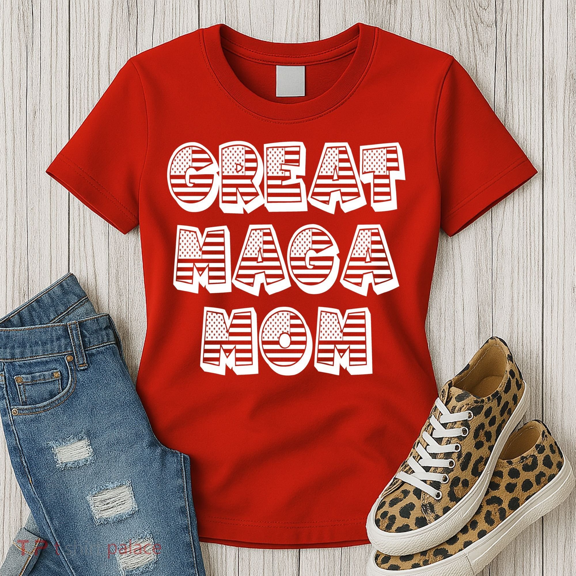 Great MAGA MOM Donald Trump Supporter Mother Gift Women's T-Shirt