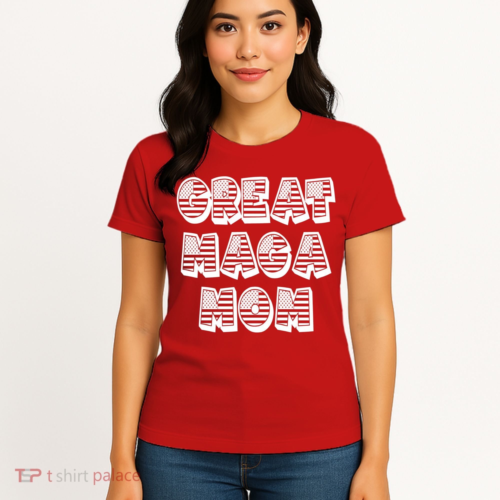 Great MAGA MOM Donald Trump Supporter Mother Gift Women's T-Shirt