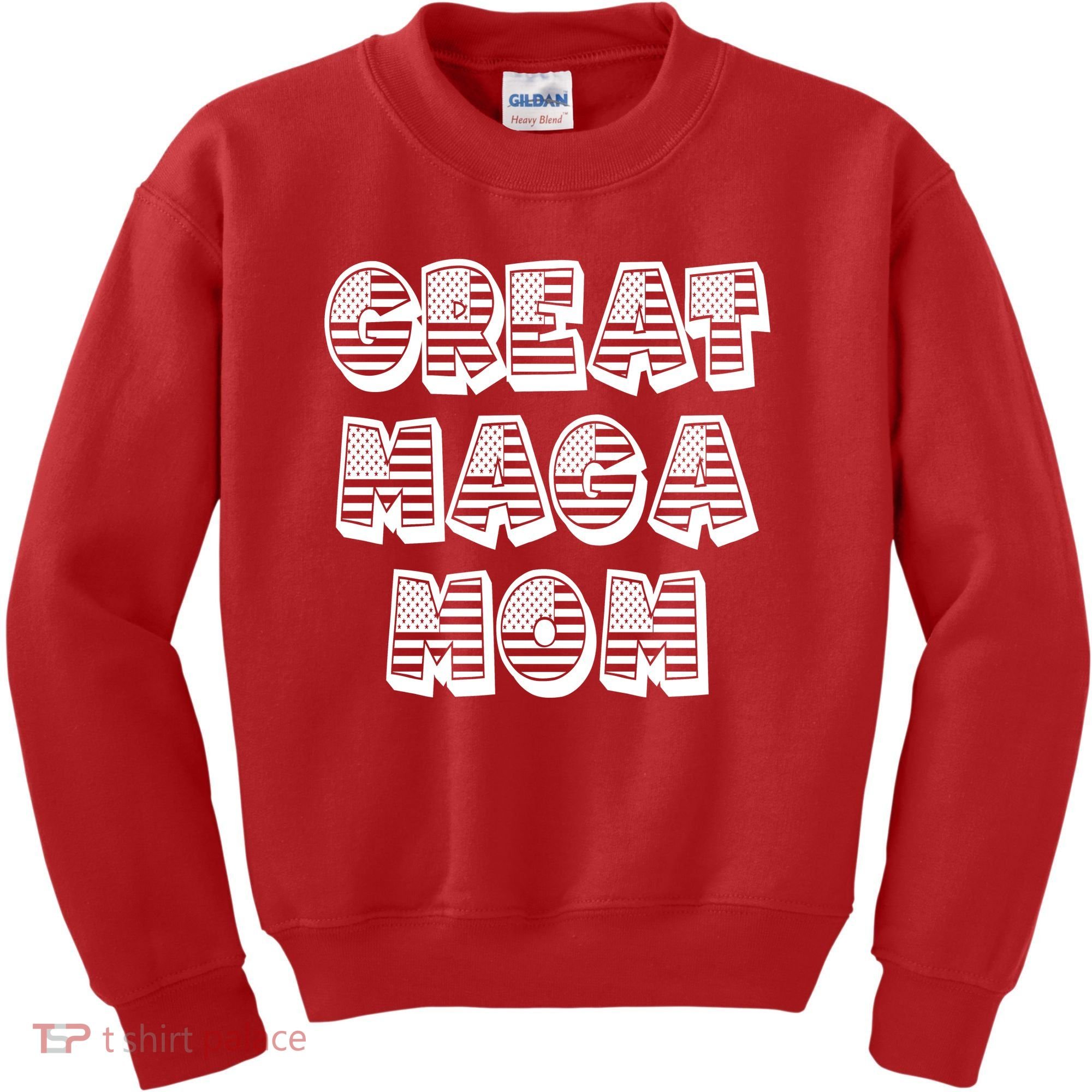Great MAGA MOM Donald Trump Supporter Mother Gift Kids Sweatshirt