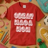 Great MAGA MOM Donald Trump Supporter Mother Gift Kids T-Shirt thumb 3