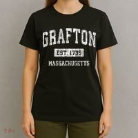 Grafton Massachusetts Ma Vintage Sports T-Shirt thumb 4