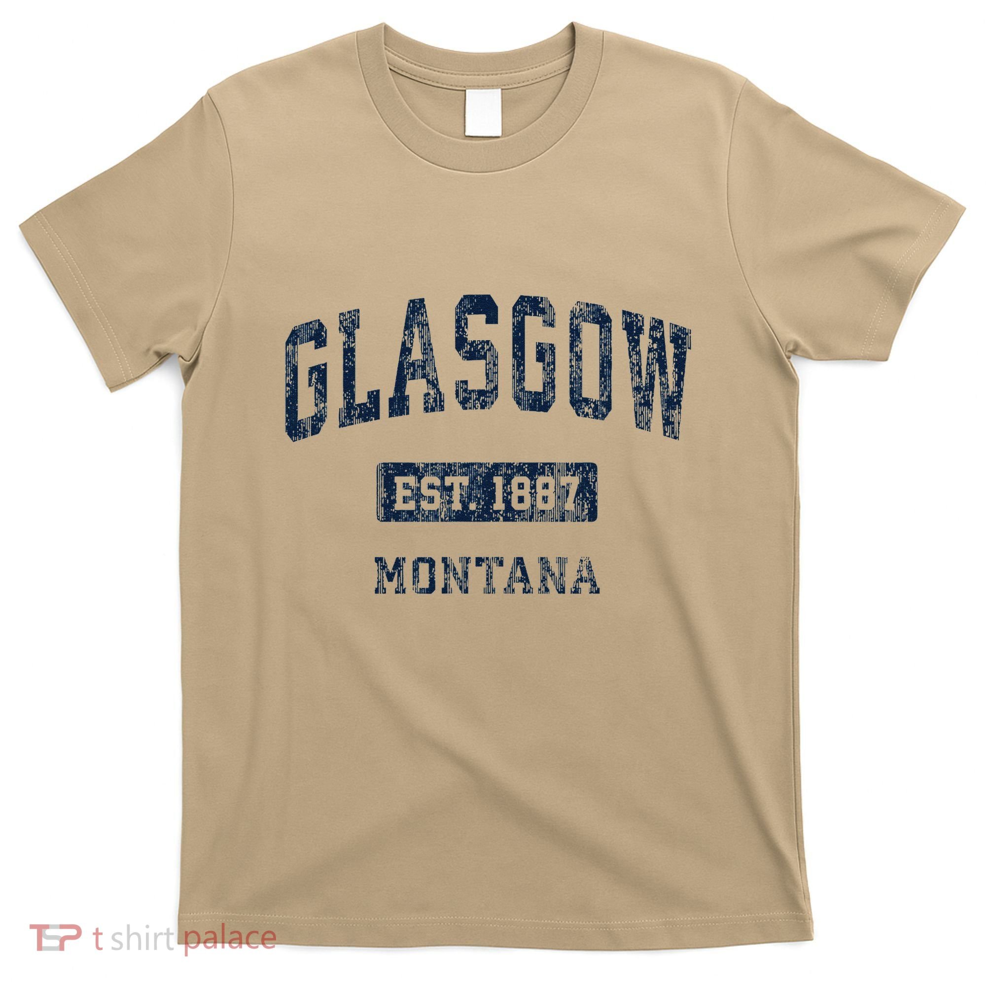 Glasgow Montana Mt Vintage Established T-Shirt