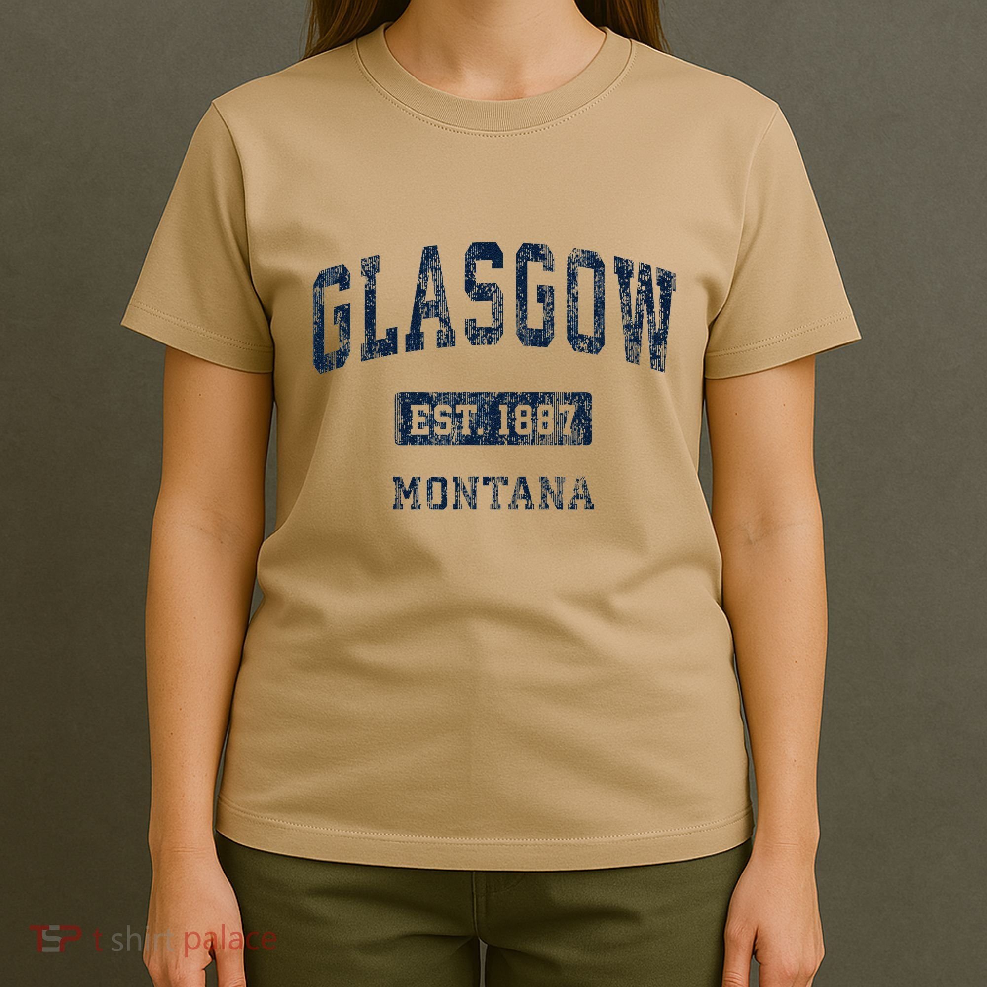 Glasgow Montana Mt Vintage Established T-Shirt
