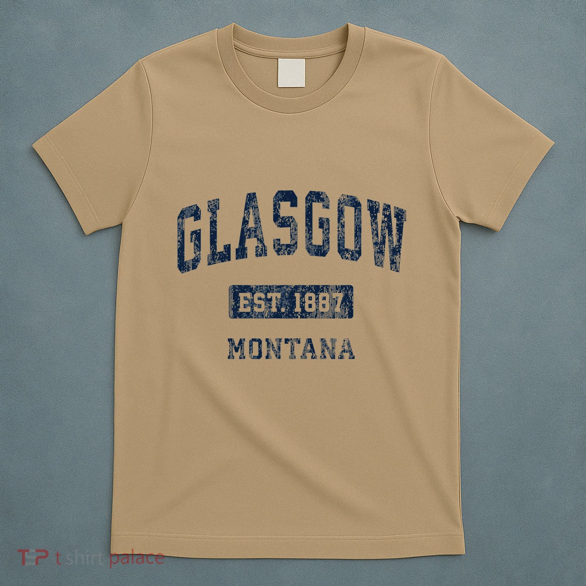 Glasgow Montana Mt Vintage Established T-Shirt