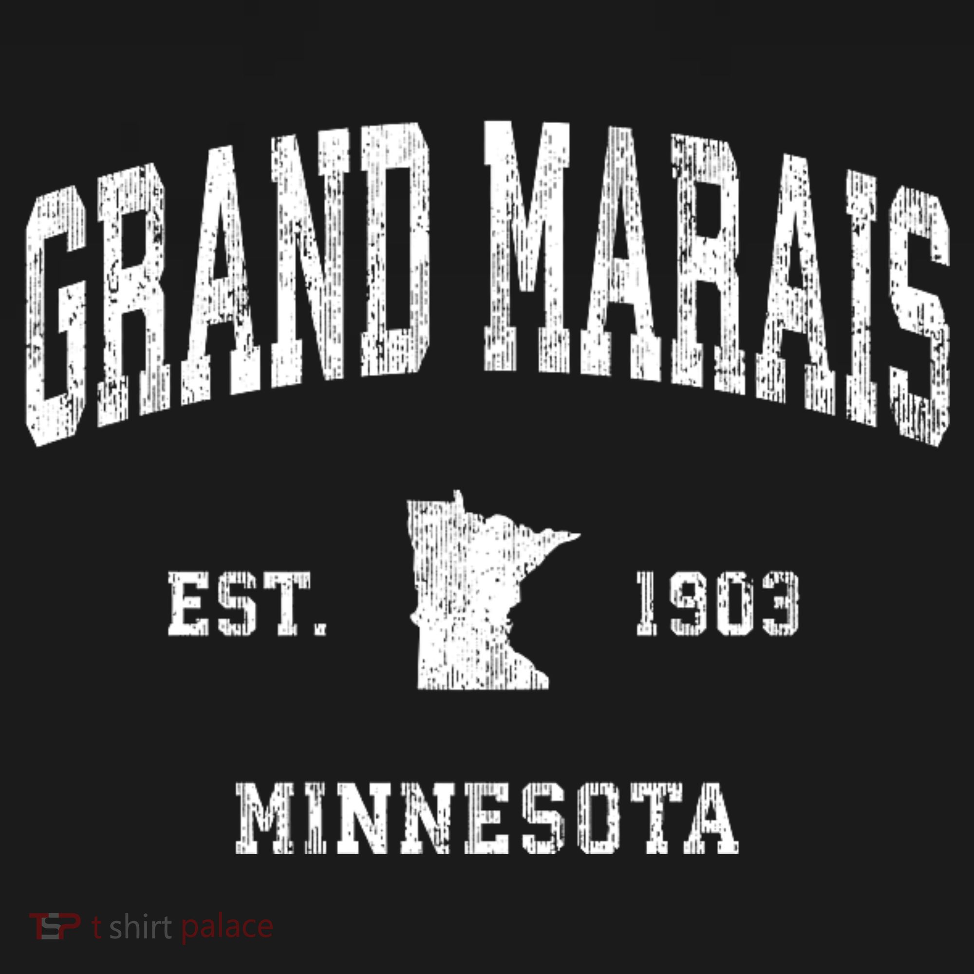 Grand Marais Minnesota Mn Vintage Athletic T-Shirt