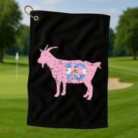 Goat Miami Mvp 10 Greatest Of All Time Golf Towel thumb 1