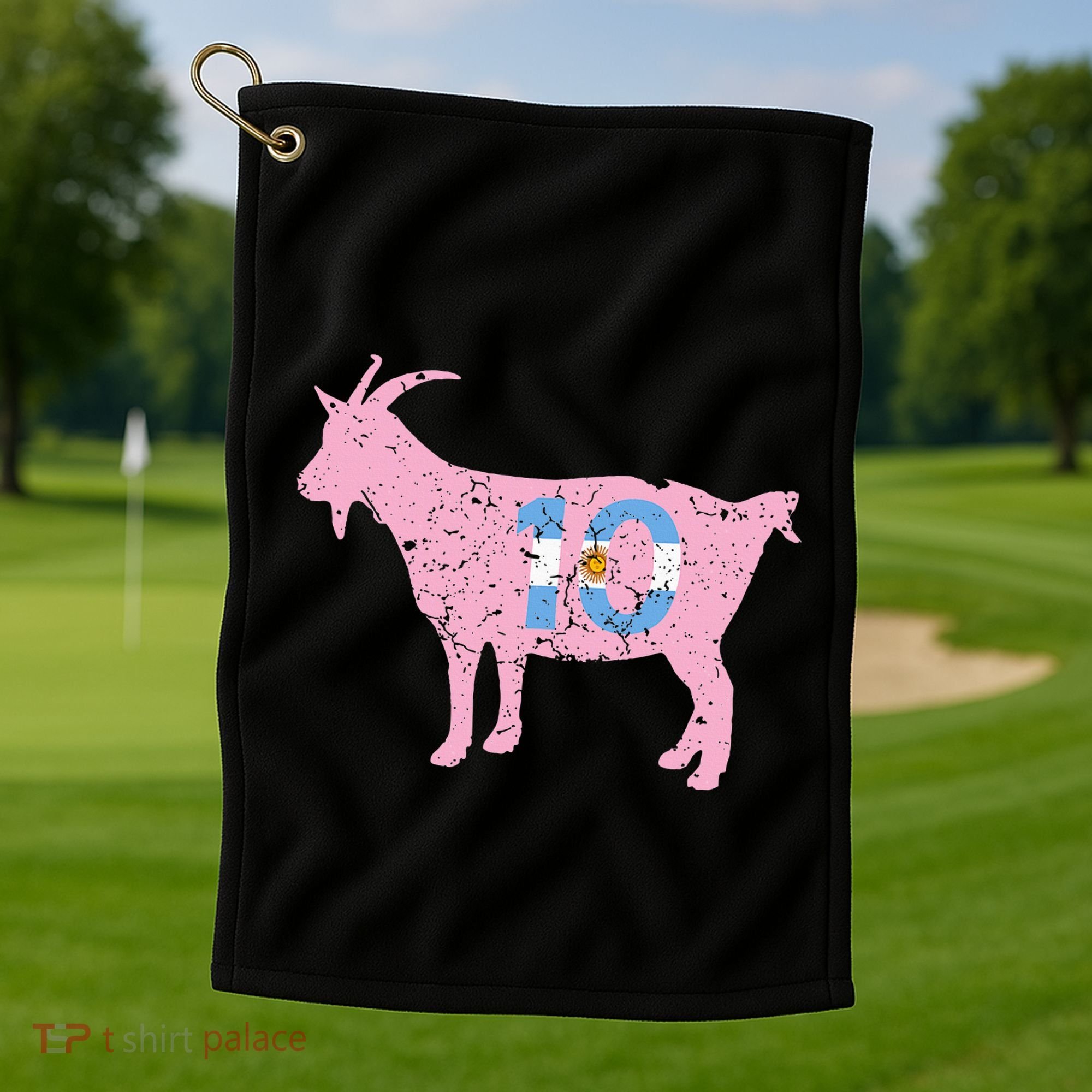 Goat Miami Mvp 10 Greatest Of All Time Golf Towel