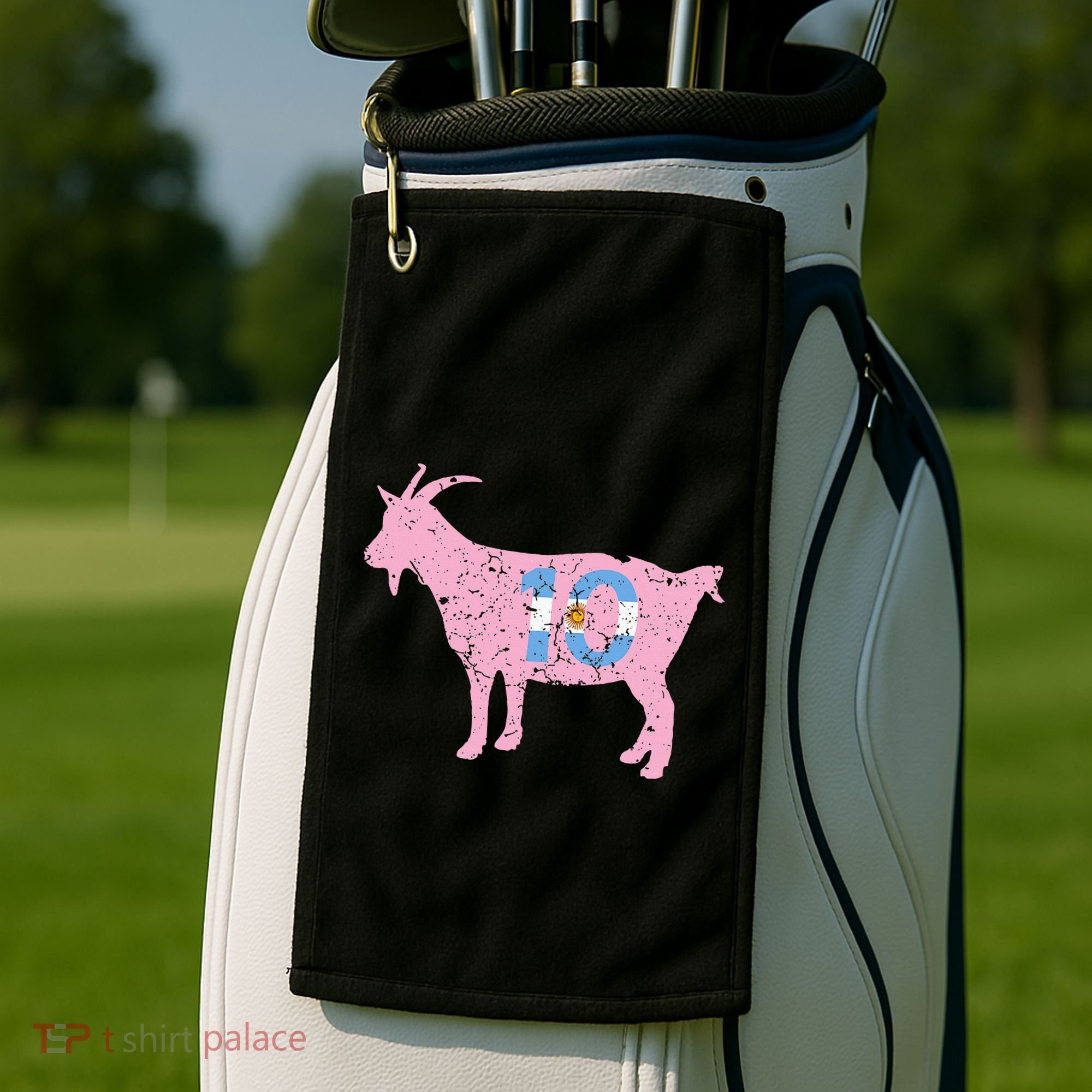 Goat Miami Mvp 10 Greatest Of All Time Golf Towel