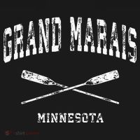 Grand Marais Minnesota Vintage Nautical Crossed Oars T-Shirt thumb 7