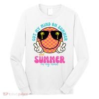 Got My Mind On Summer And Summer On My Mind Peace Smile Long Sleeve Shirt thumb 0