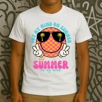Got My Mind On Summer And Summer On My Mind Peace Smile T-Shirt thumb 3