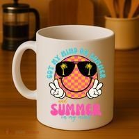 Got My Mind On Summer And Summer On My Mind Peace Smile Coffee Mug thumb 4