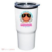 Got My Mind On Summer And Summer On My Mind Peace Smile Tumbler thumb 0