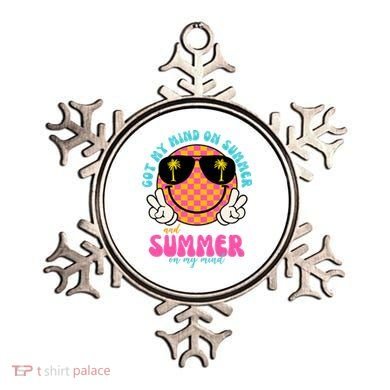 Got My Mind On Summer And Summer On My Mind Peace Smile Ornament
