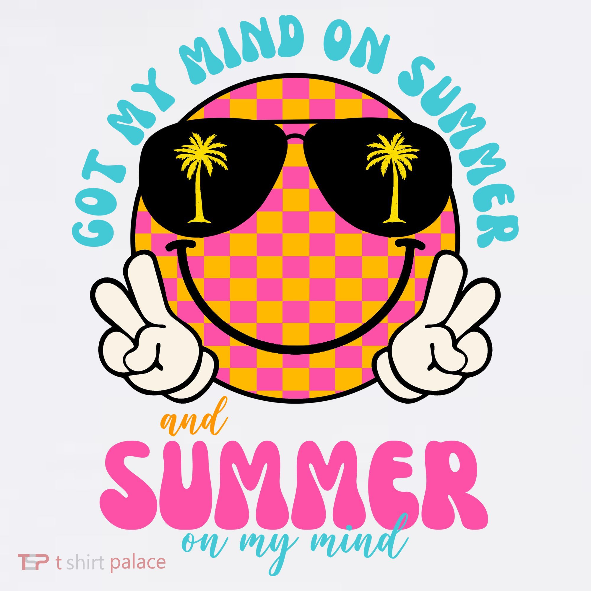 Got My Mind On Summer And Summer On My Mind Peace Smile Ornament