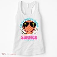 Got My Mind On Summer And Summer On My Mind Peace Smile Women's Tank Top thumb 0
