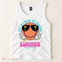 Got My Mind On Summer And Summer On My Mind Peace Smile Tank Top thumb 2