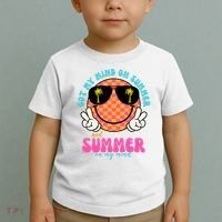 Got My Mind On Summer And Summer On My Mind Peace Smile Toddler T-Shirt thumb 2