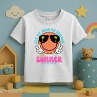 Got My Mind On Summer And Summer On My Mind Peace Smile Toddler T-Shirt thumb 3