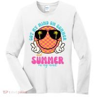 Got My Mind On Summer And Summer On My Mind Peace Smile Women's Long Sleeve Shirt thumb 0