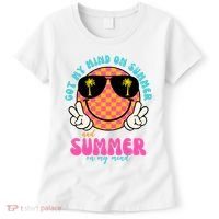 Got My Mind On Summer And Summer On My Mind Peace Smile Women's T-Shirt thumb 0