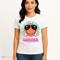 Got My Mind On Summer And Summer On My Mind Peace Smile Women's T-Shirt thumb 4