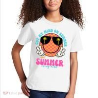 Got My Mind On Summer And Summer On My Mind Peace Smile Kids T-Shirt thumb 2