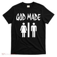 God Made Men Women Funny Christian T-Shirt thumb 0