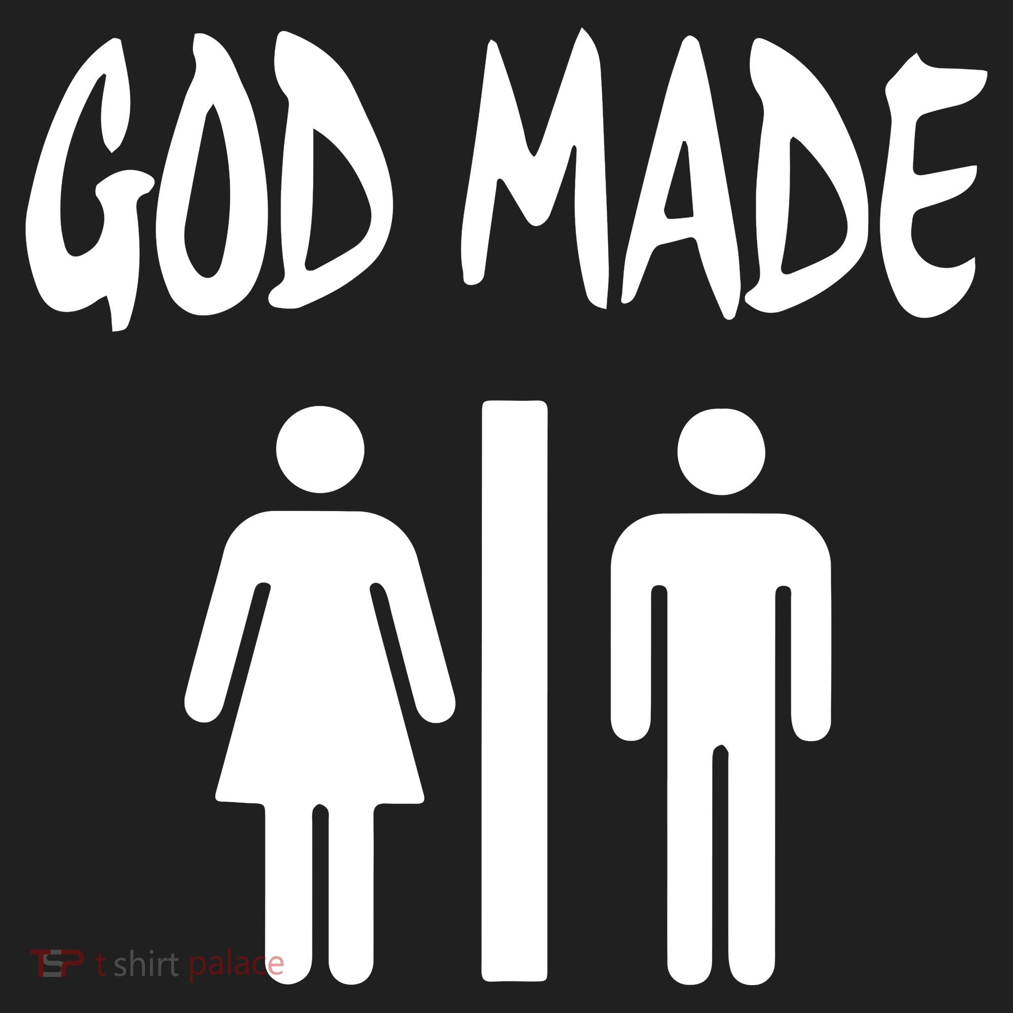 God Made Men Women Funny Christian Beanie