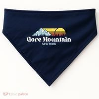 Gore Mountain, NEW YORK, Snow Ski Snowboard Skiing Location USA-Made Doggie Bandana thumb 0