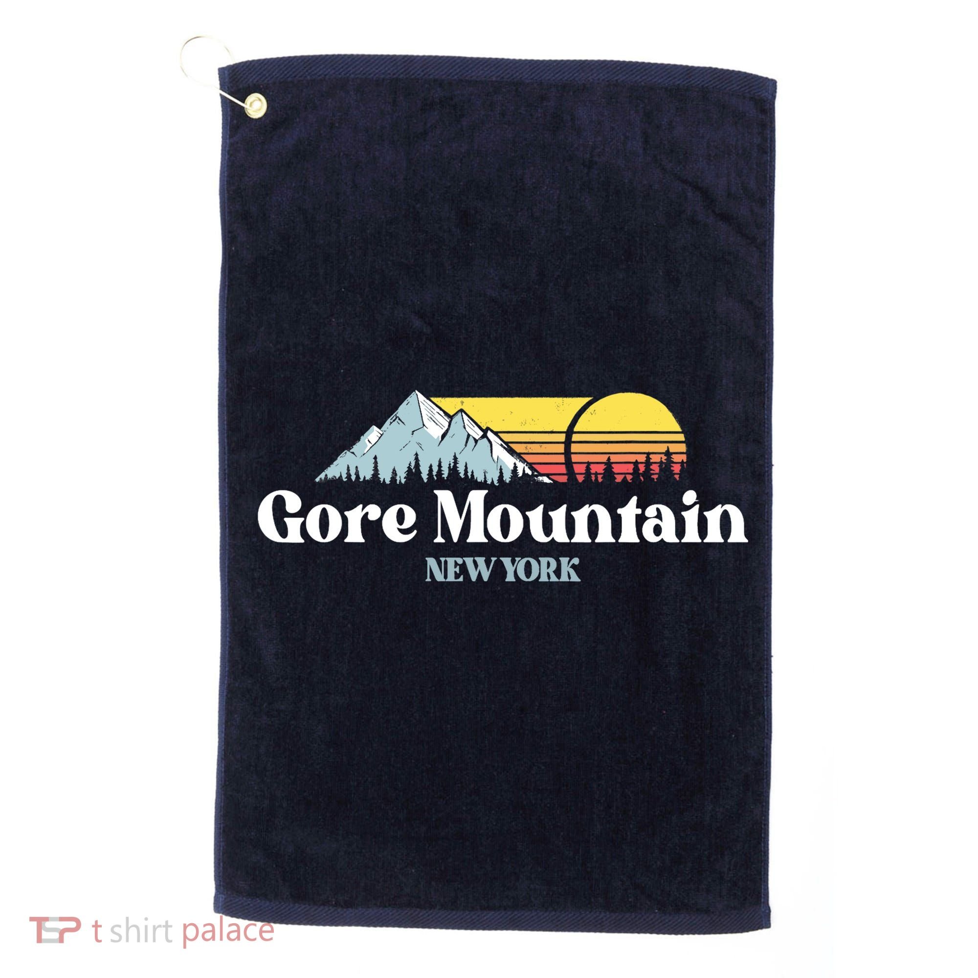 Gore Mountain, NEW YORK, Snow Ski Snowboard Skiing Location Golf Towel